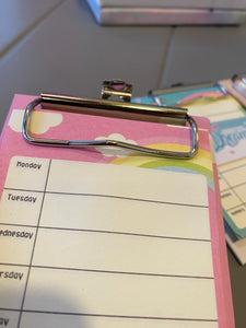 Unicorn Weekly Memo Pad