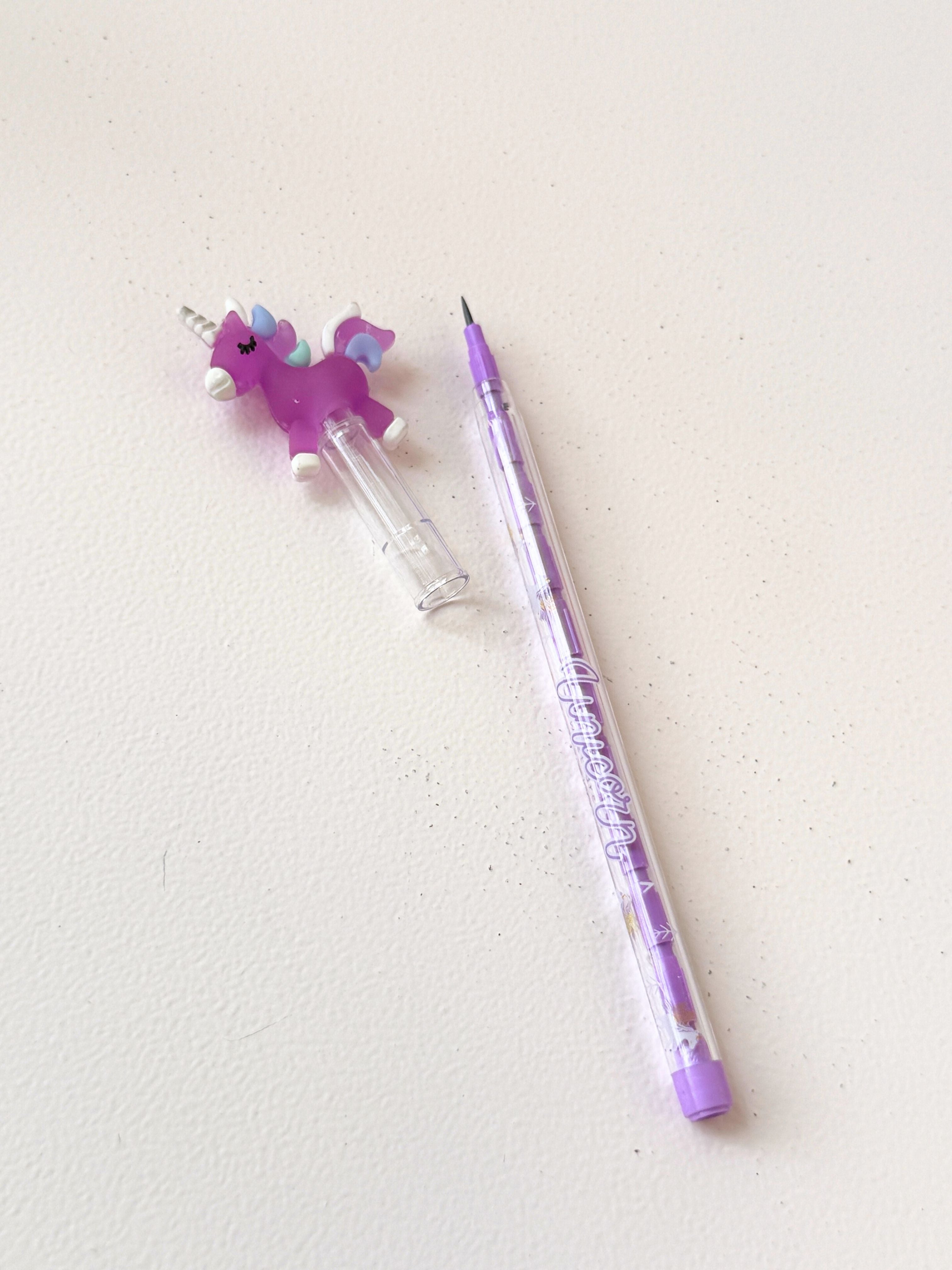 Standing Unicorn Push Pencil – Colourful Kawaii Mechanical Pencil