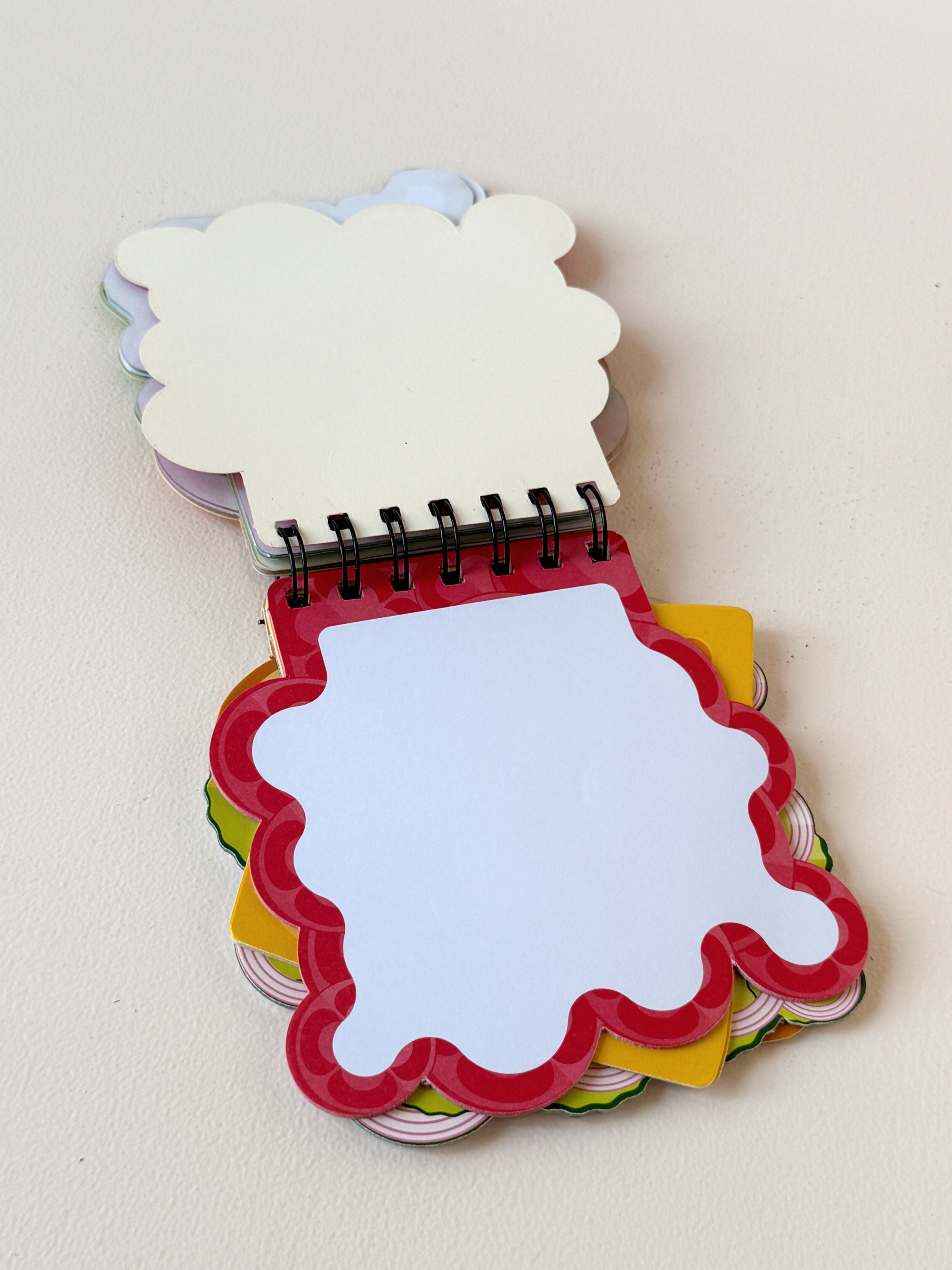 Foodie Spiral Notebook – Burger or Sandwich Design