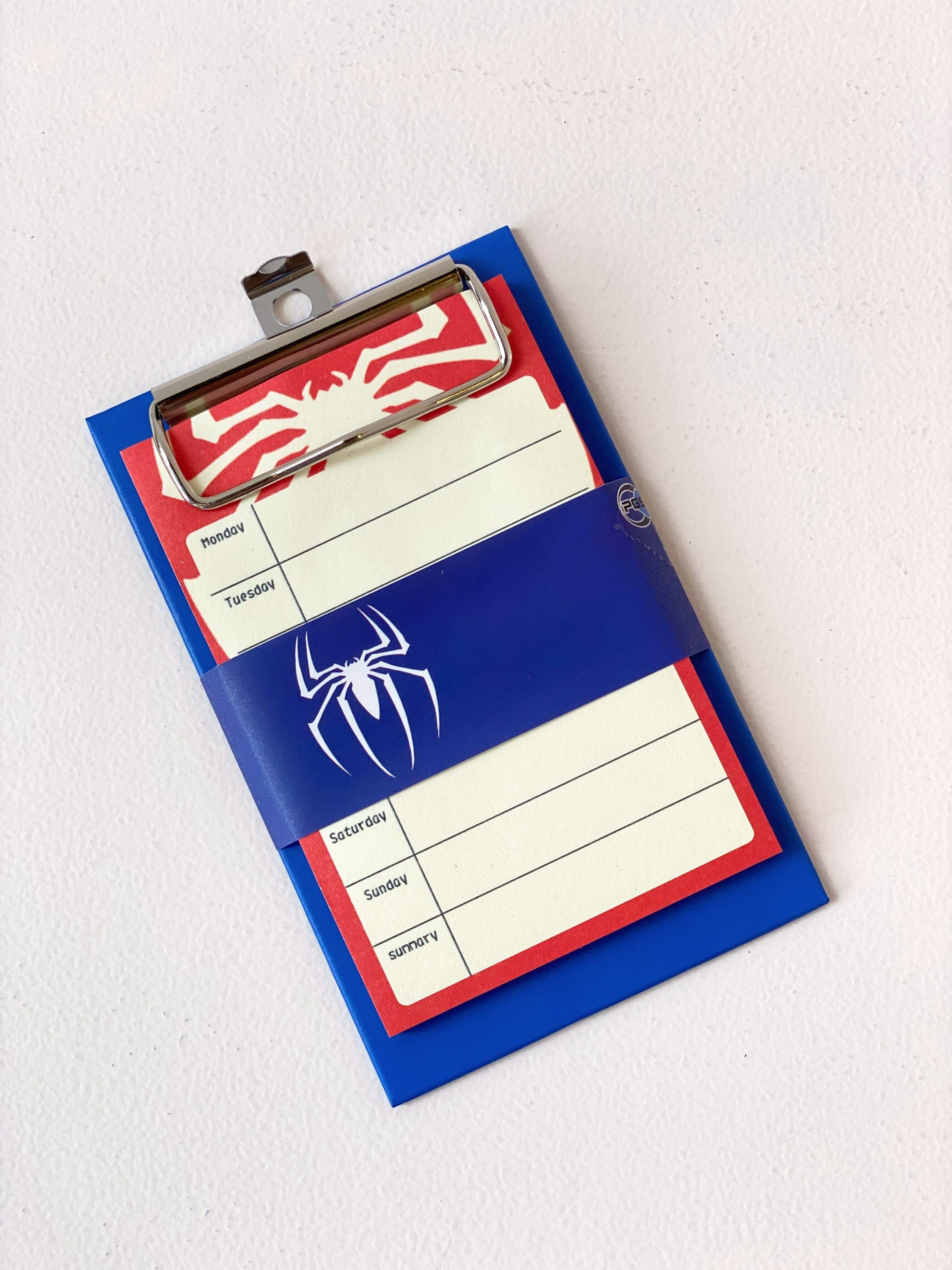 Superhero Clipboard Notepad – Weekly Planner Pad with Metal Clip