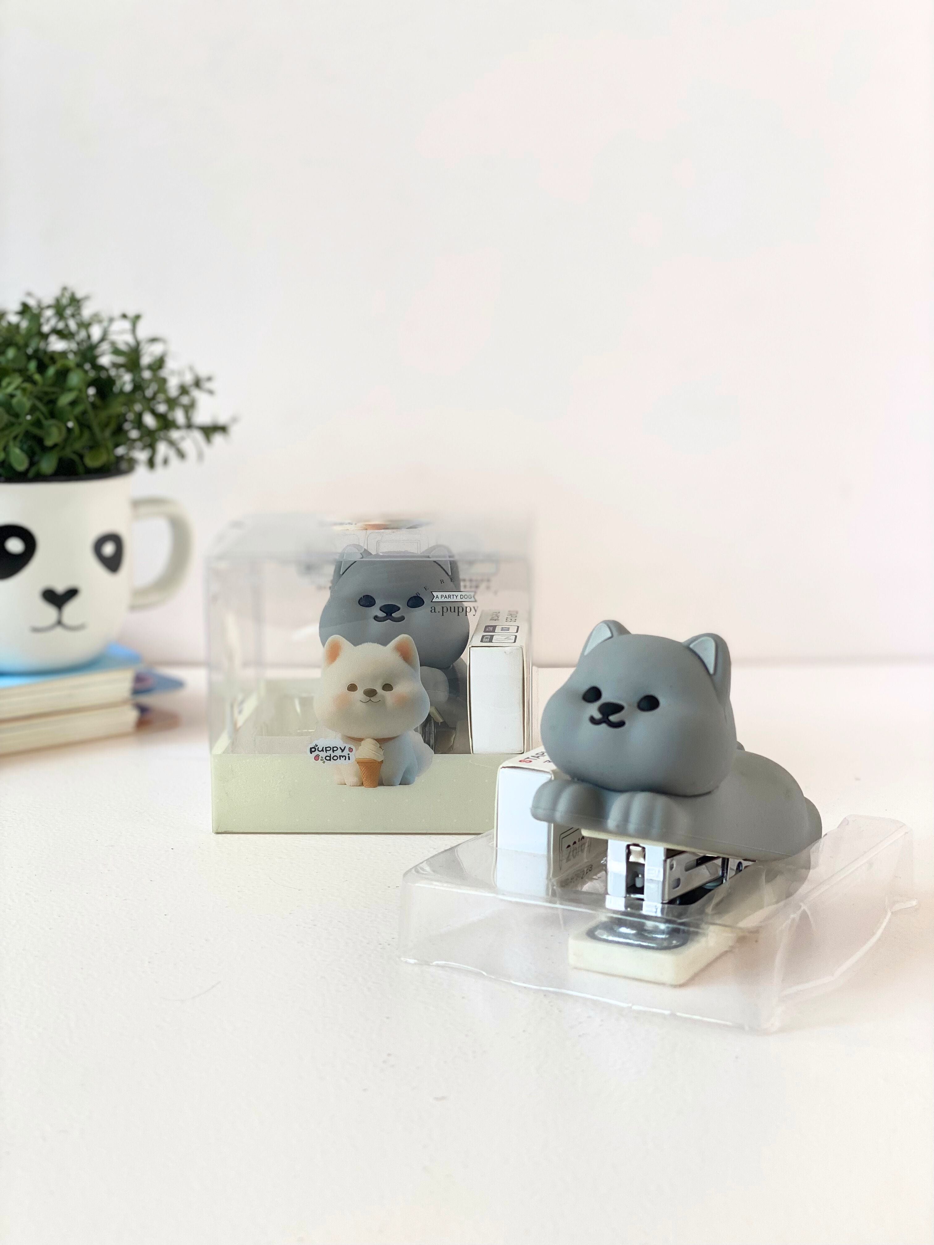 Kawaii Puppy Desk Stapler – Cute Dog-Themed Mini Stationery for Kids & Office
