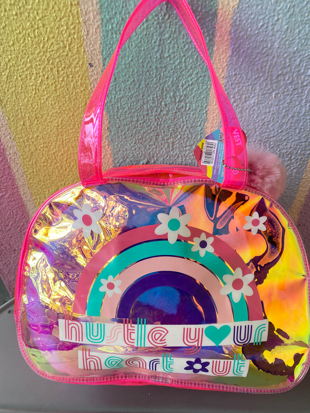 Holographic Rainbow Tote Bag