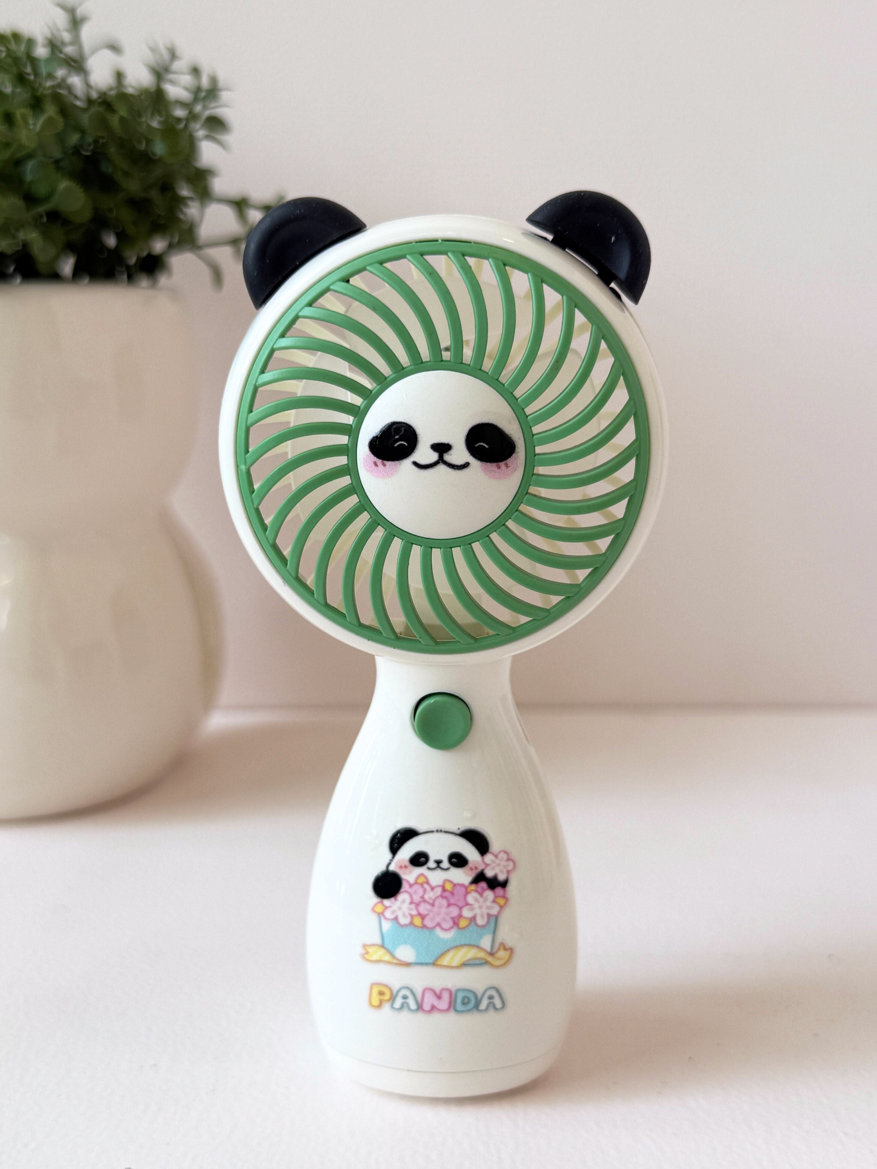 Mini Panda Handheld Fan – Cute & Portable USB Fan for Kids & Adults