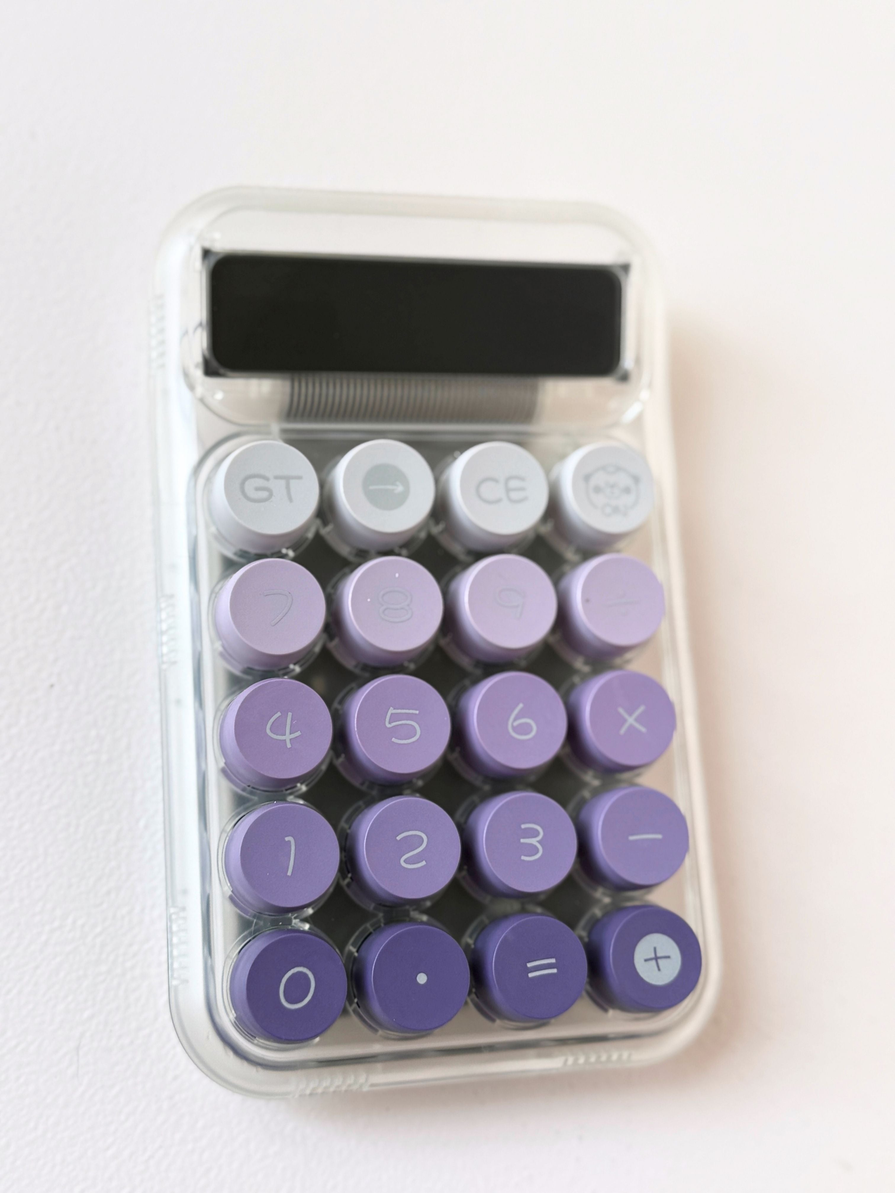 Transparent Aesthetic Retro Button Calculators