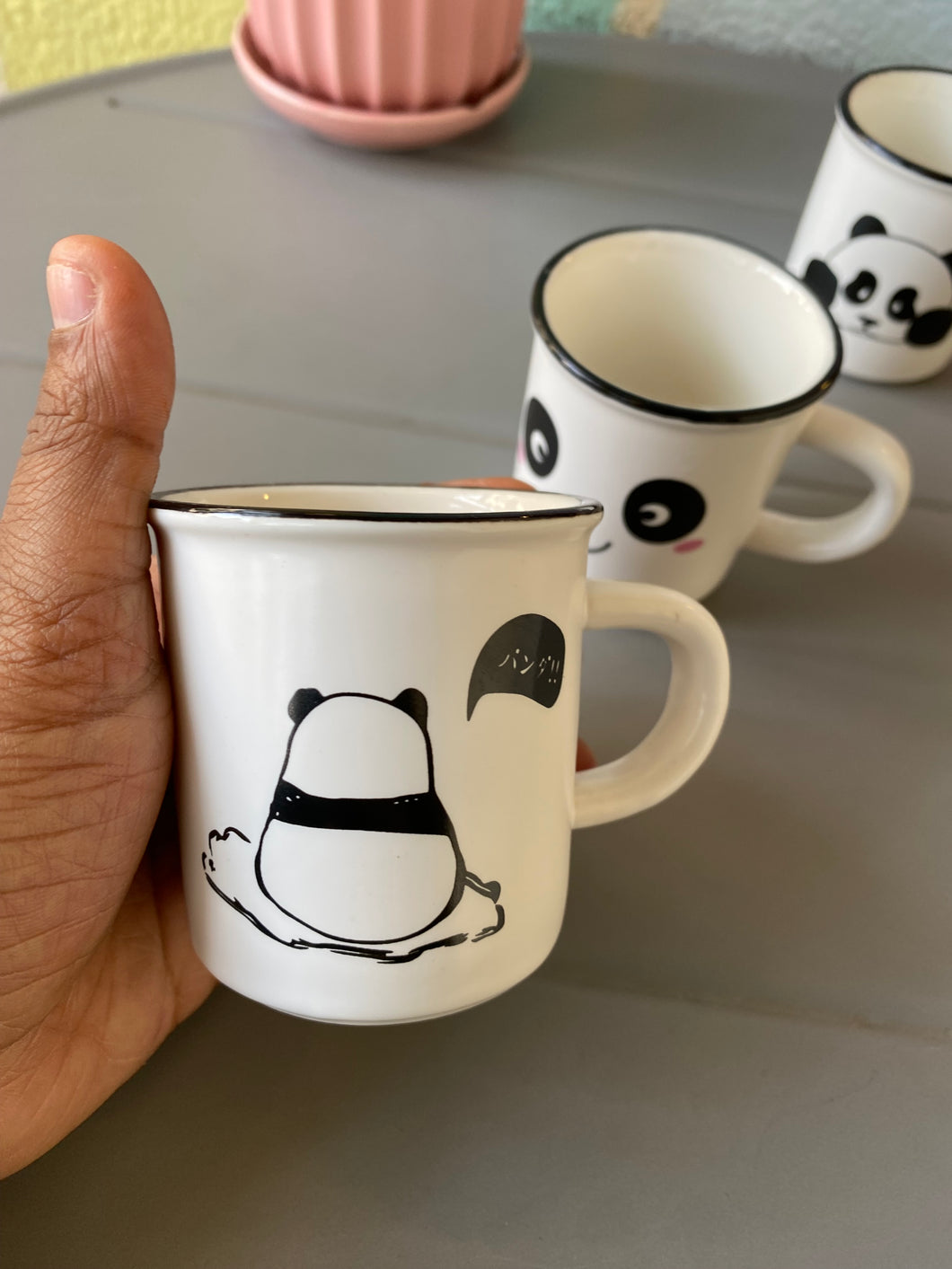 Panda Mini Coffee Short Mugs