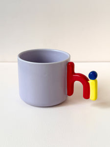 "Hi!" Mug – Playful Color Pop Cup with Character