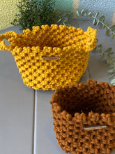 Load image into Gallery viewer, Macrame Organicer Basket -          Set Of 2
