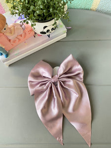 Satin Big Bow Hair Clip