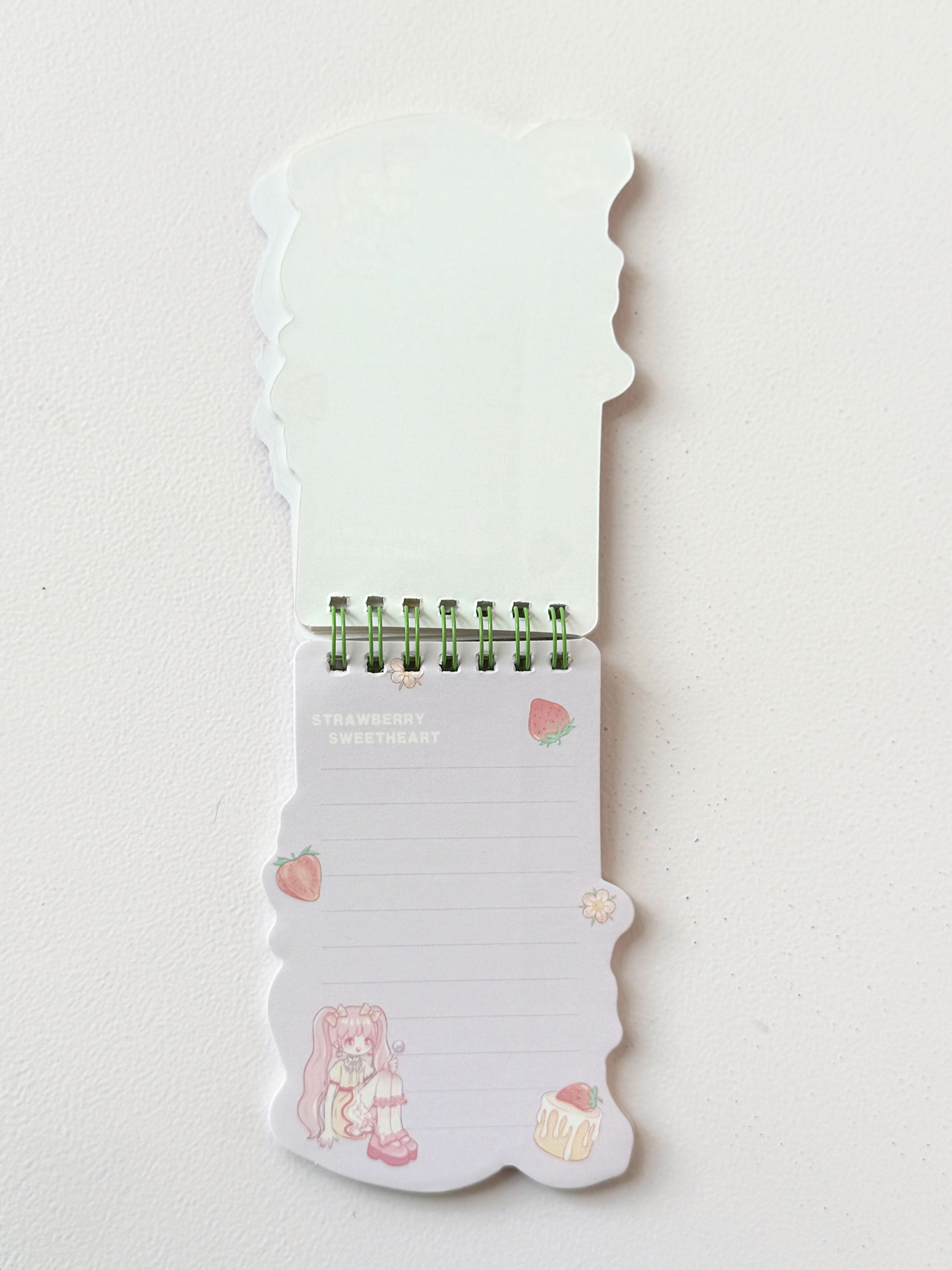 Sweetheart Memo Pad – Kawaii Spiral Notebook