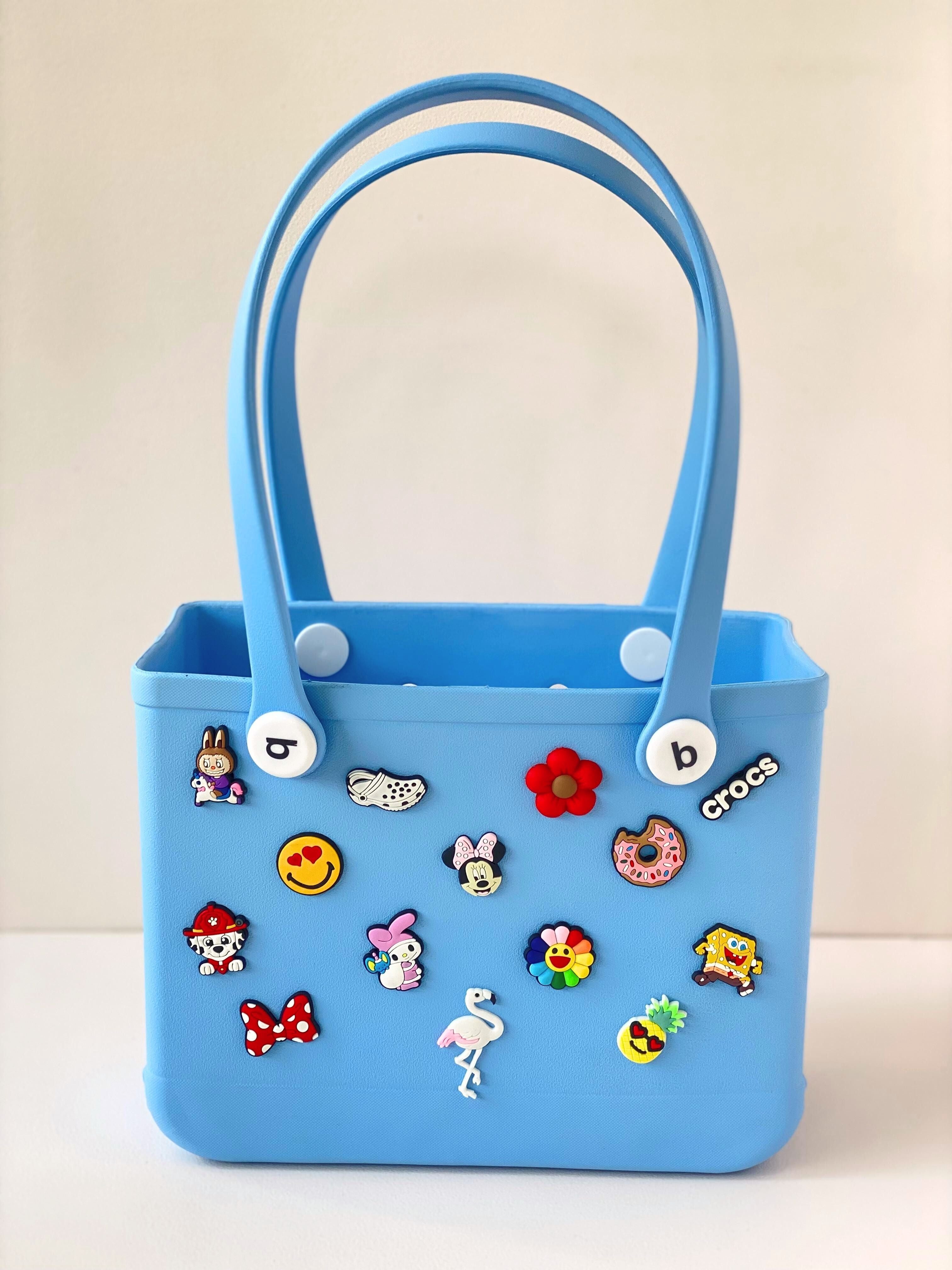 Customisable Jelly Tote Bag – Waterproof Handbag with Fun Charms