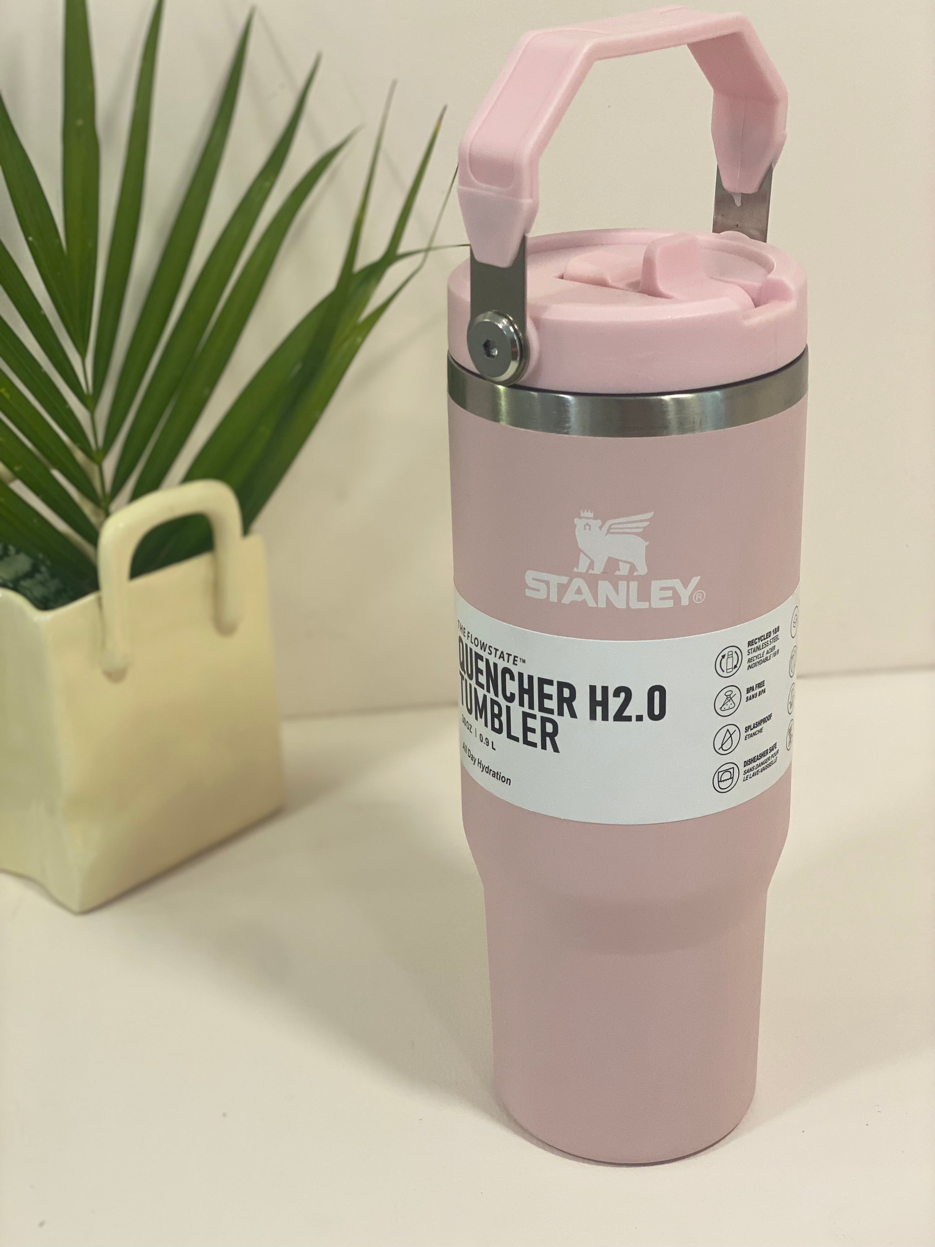 Stanley Quencher H2.0 FlowState Tumbler – 30 oz Insulated Hydration Sipper with Handle & Straw