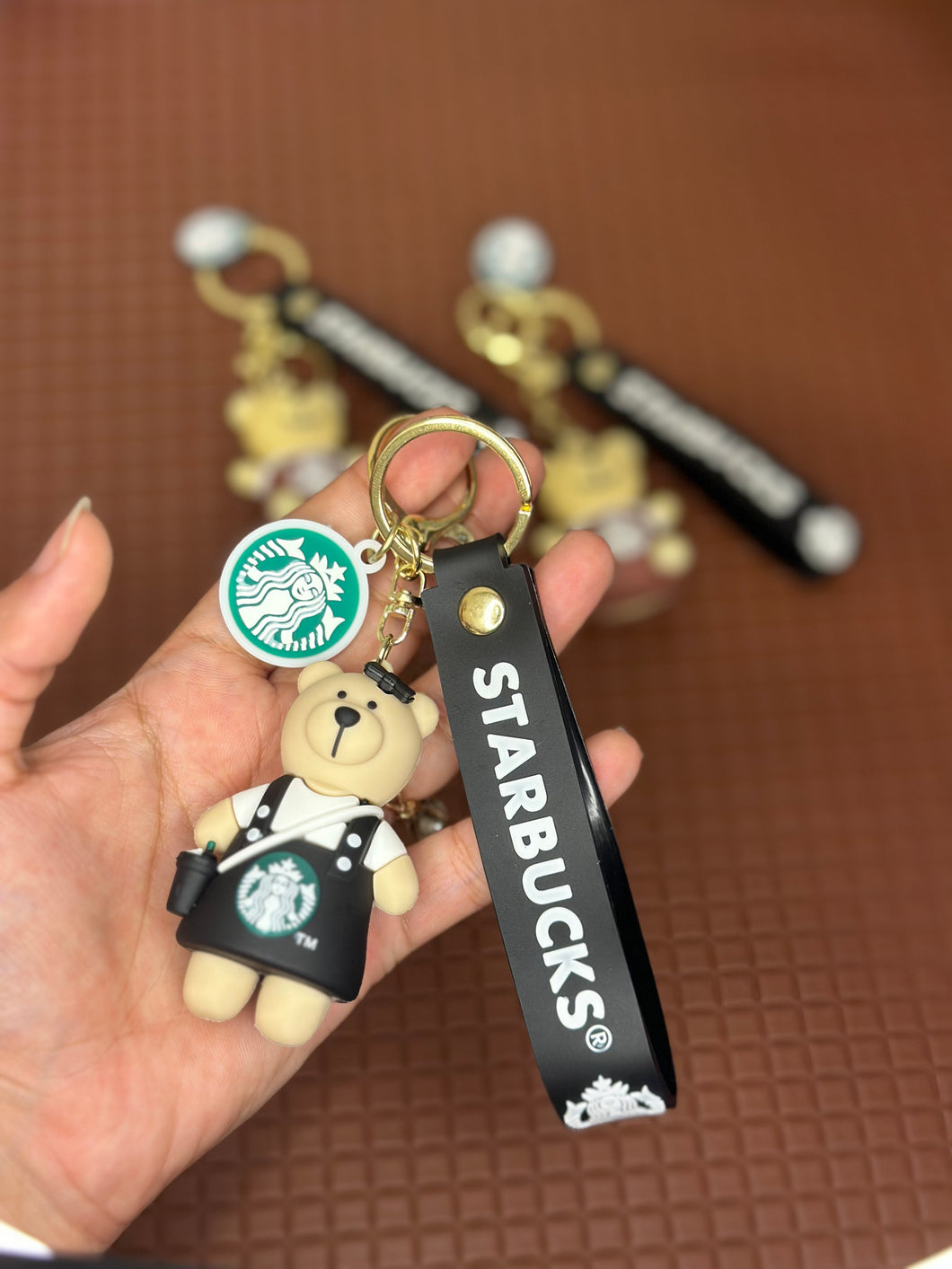 Coffee Bear Keychain