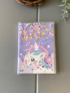 Unicorn Liquid Glitter Diary