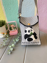 Load image into Gallery viewer, Panda Jute Mini Sling Bag
