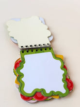 Load image into Gallery viewer, Foodie Spiral Notebook – Burger or Sandwich Design
