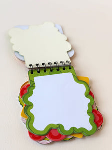 Foodie Spiral Notebook – Burger or Sandwich Design