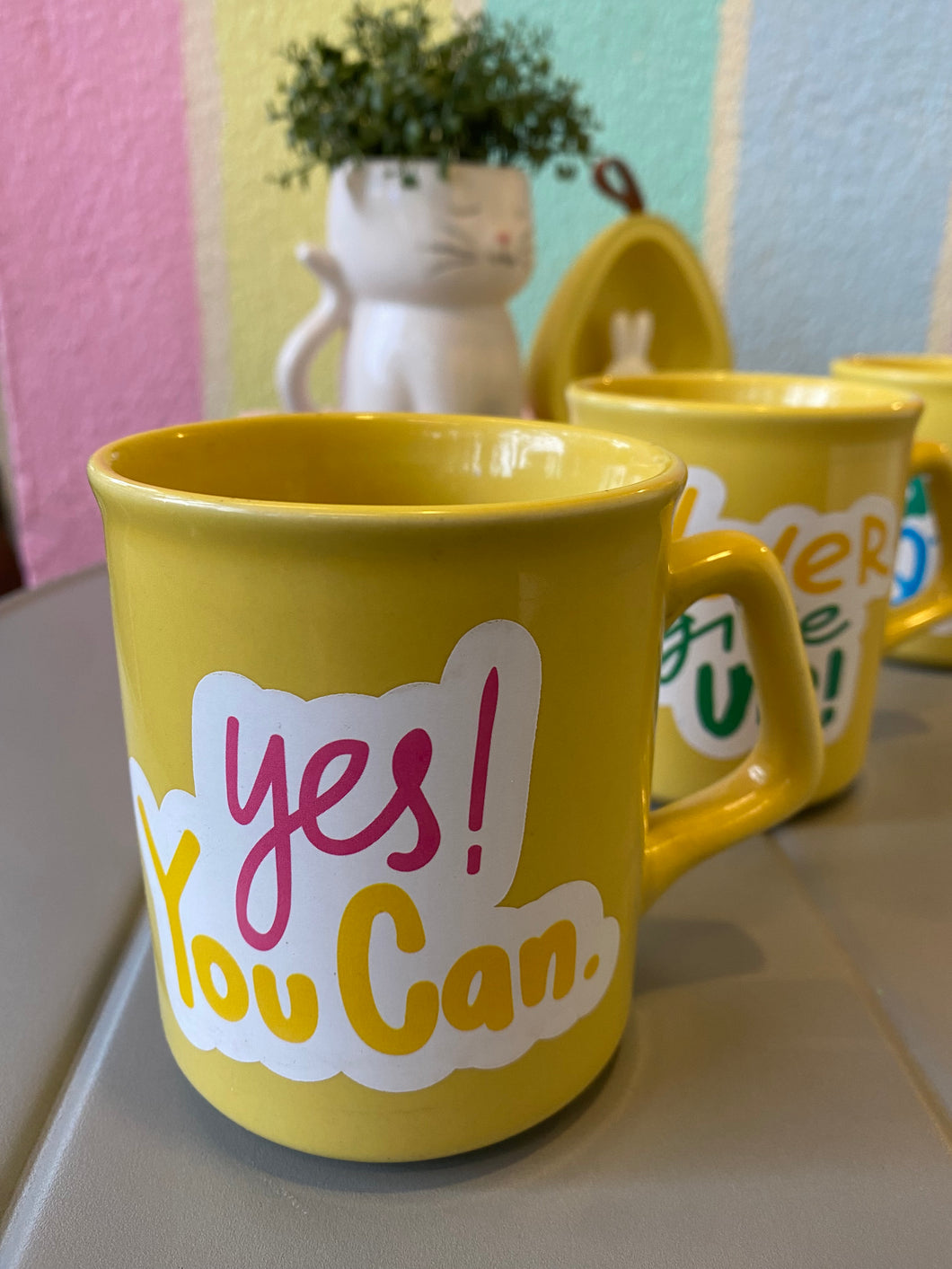 Quote Jumbo Mug-Yellow Colour