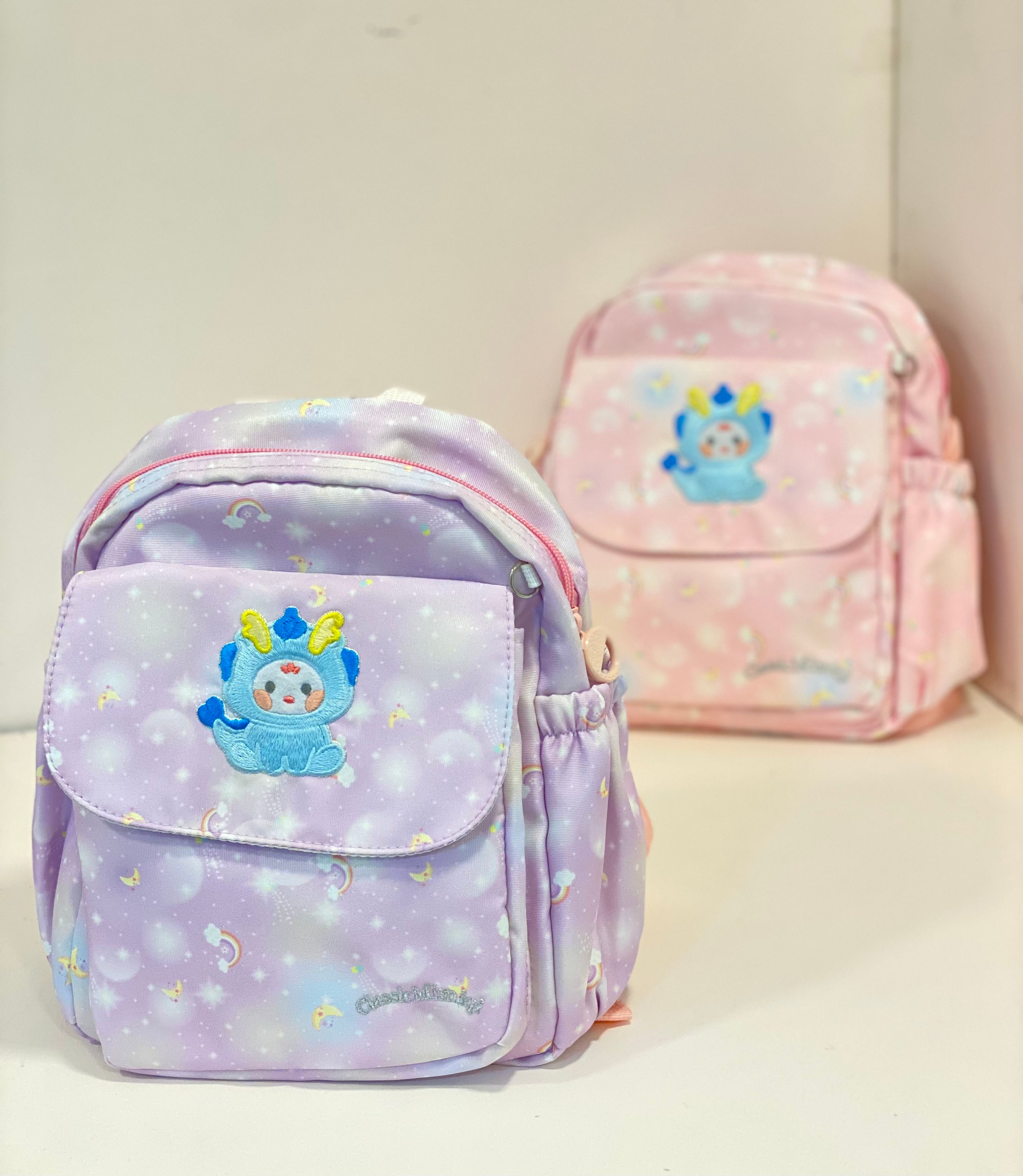 Kids Cartoon Rainbow Mini Backpack – Cute Toddler School Bag with Front Pocket | Lightweight Children’s Backpack