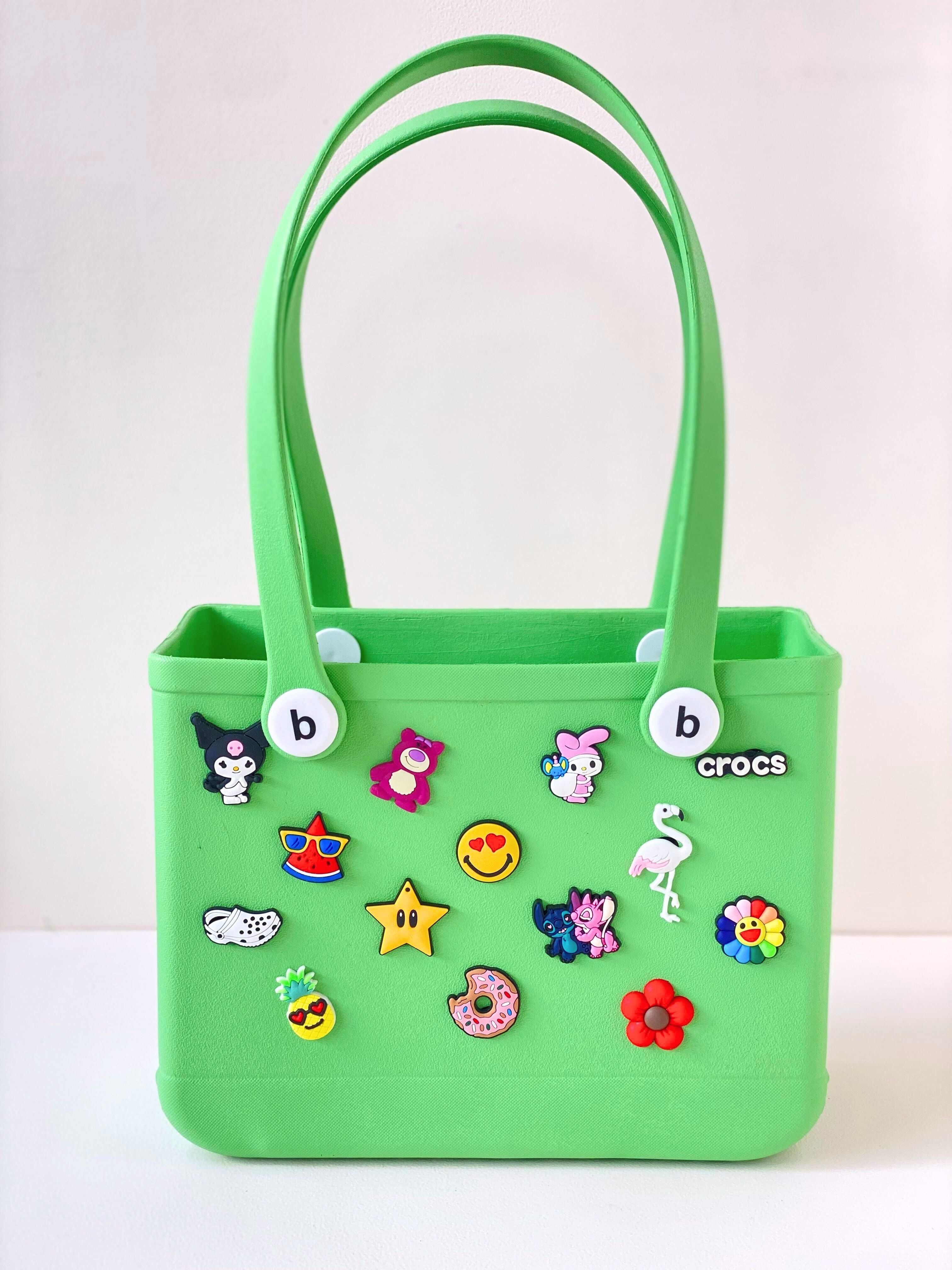 Customisable Jelly Tote Bag – Waterproof Handbag with Fun Charms