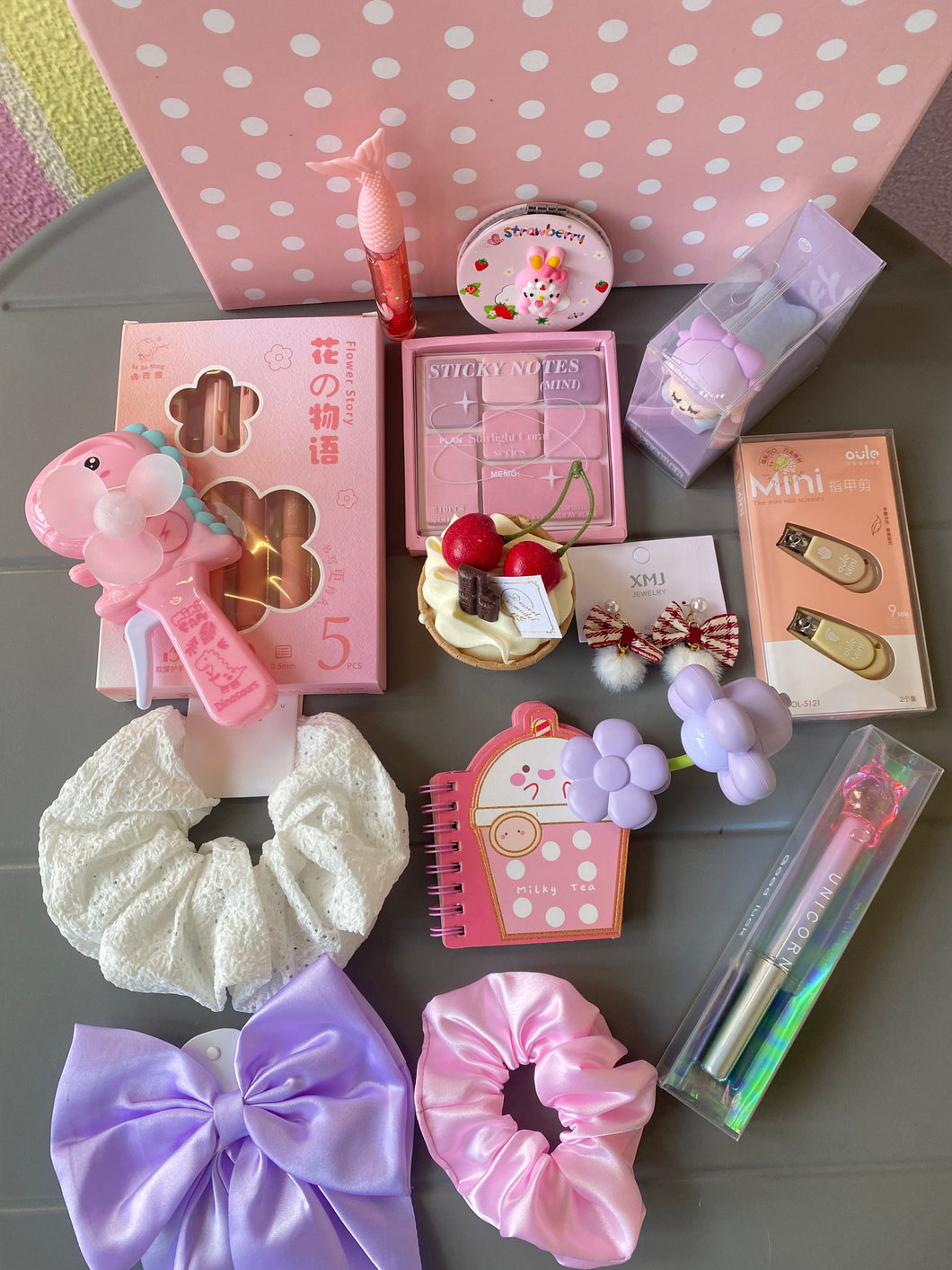 Polka Dot Hamper Box