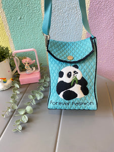 Panda Jute Mini Sling Bag