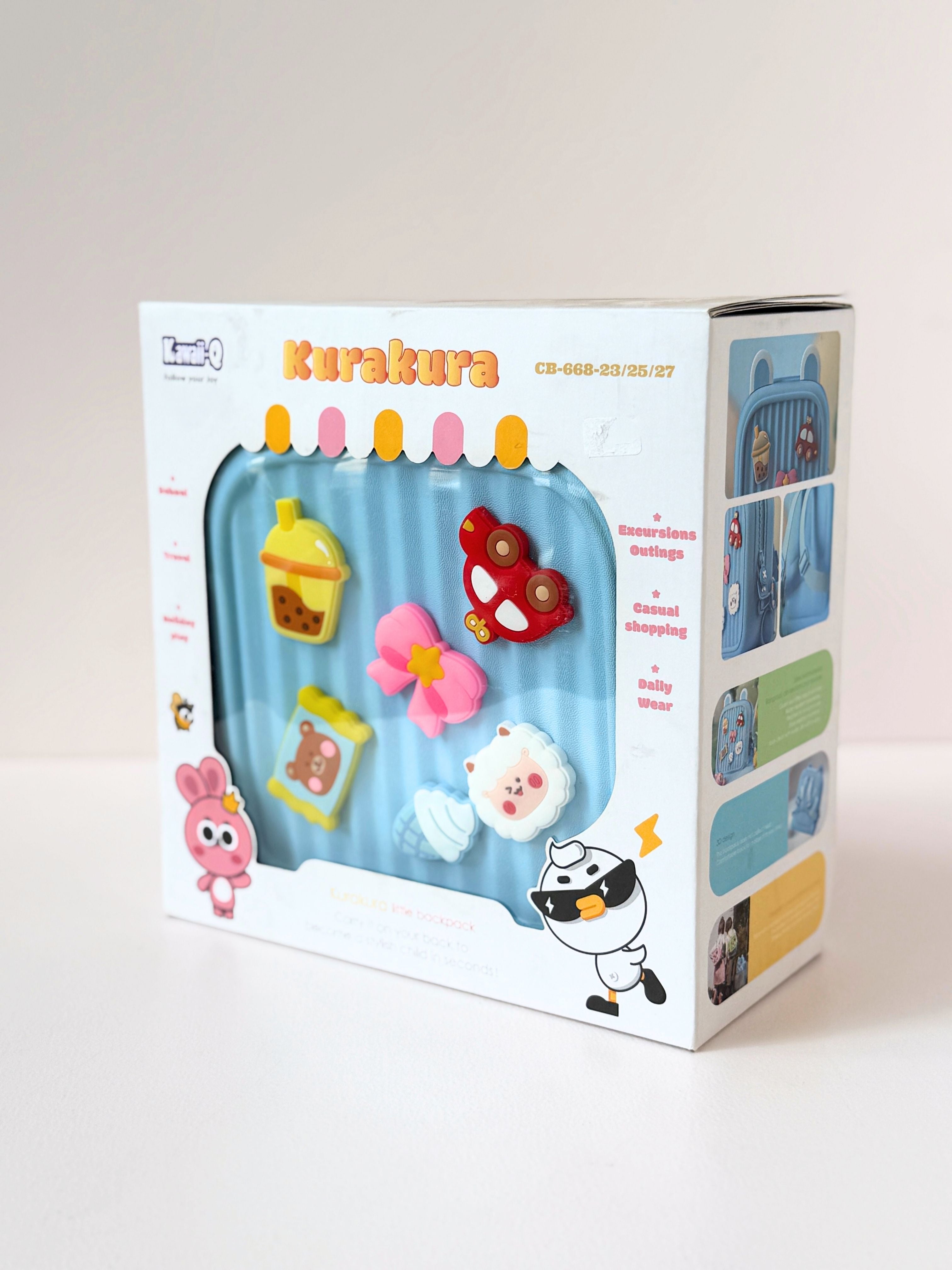 Kurakura Line Backpack – Adorable Kids’ Bagpack with Cartoon Charms