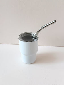 Mini Stainless Steel Tumbler – 8oz Color Pop with Lid & Straw