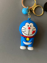 Load image into Gallery viewer, Happy Blue Cat Keychain
