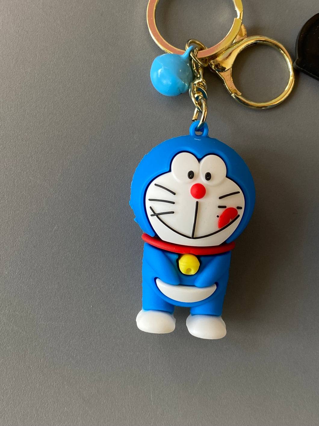 Happy Blue Cat Keychain