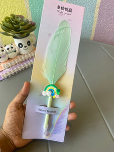 Rainbow Feather Pen