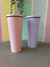 Load image into Gallery viewer, Cute Pastel Sipper Flask With Staw
