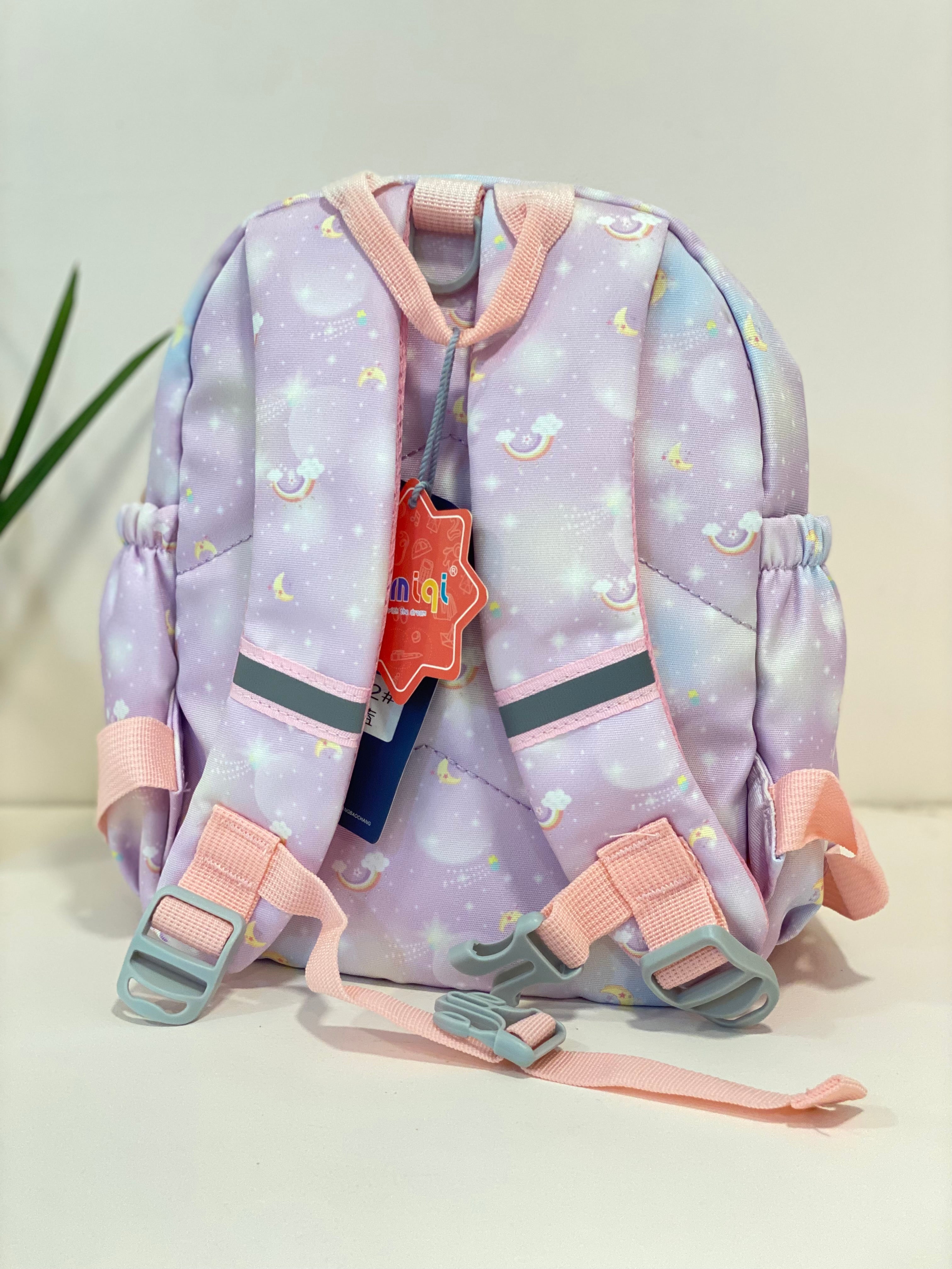 Kids Cartoon Rainbow Mini Backpack – Cute Toddler School Bag with Front Pocket | Lightweight Children’s Backpack