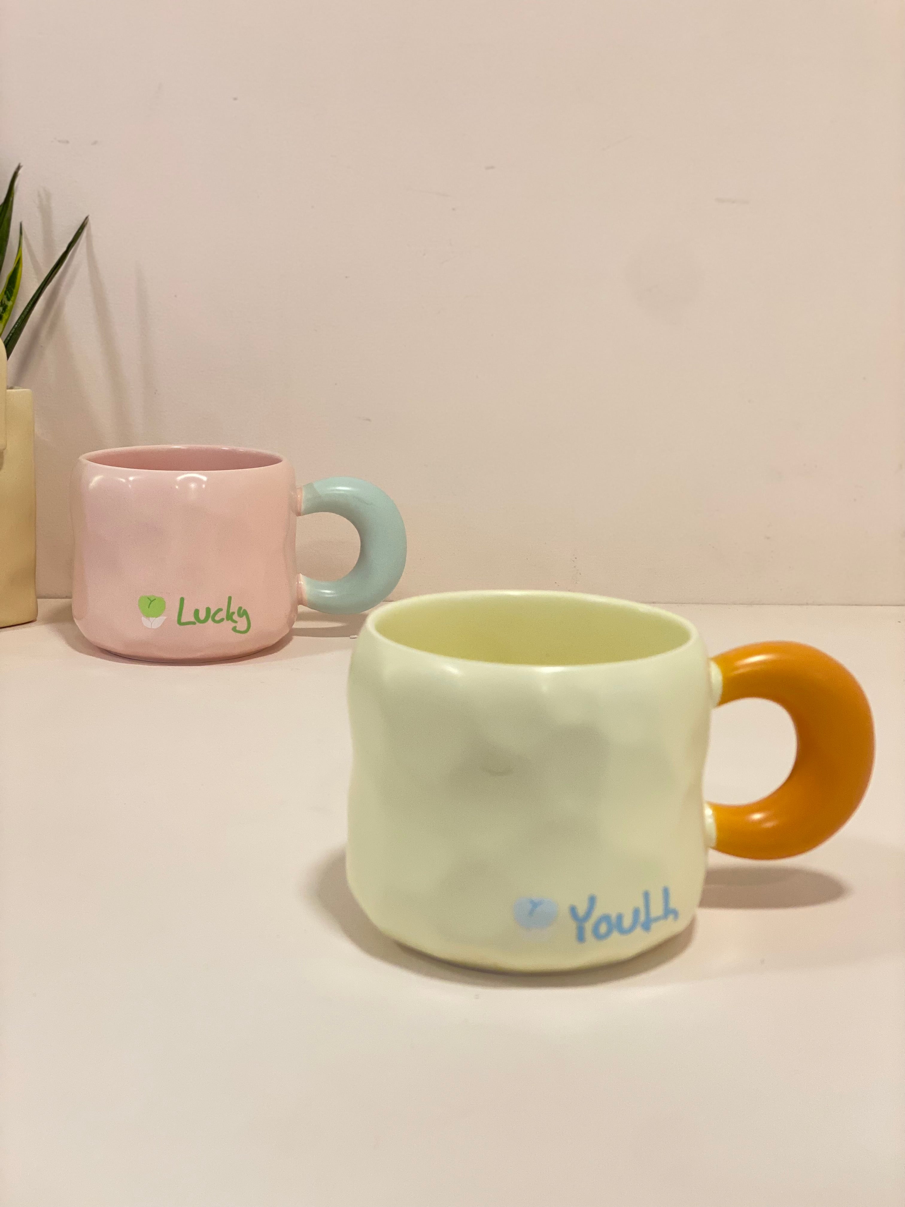 Lucky & Youth Mug – Playful Color Pop Cup with Character