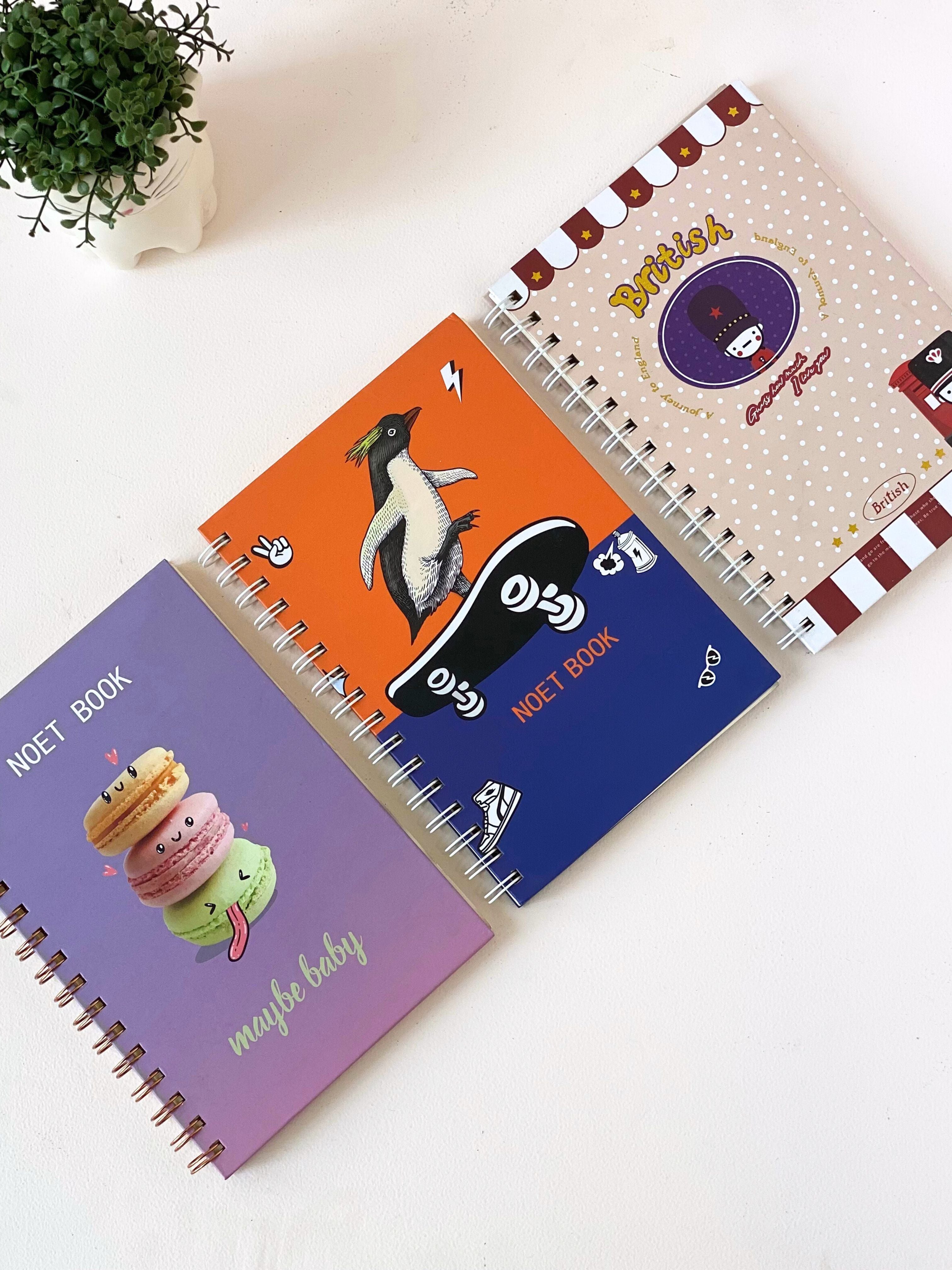 Cute Spiral Notebook for Kids & Teens – Fun Cartoon Cover Designs | Lined A5 Journals