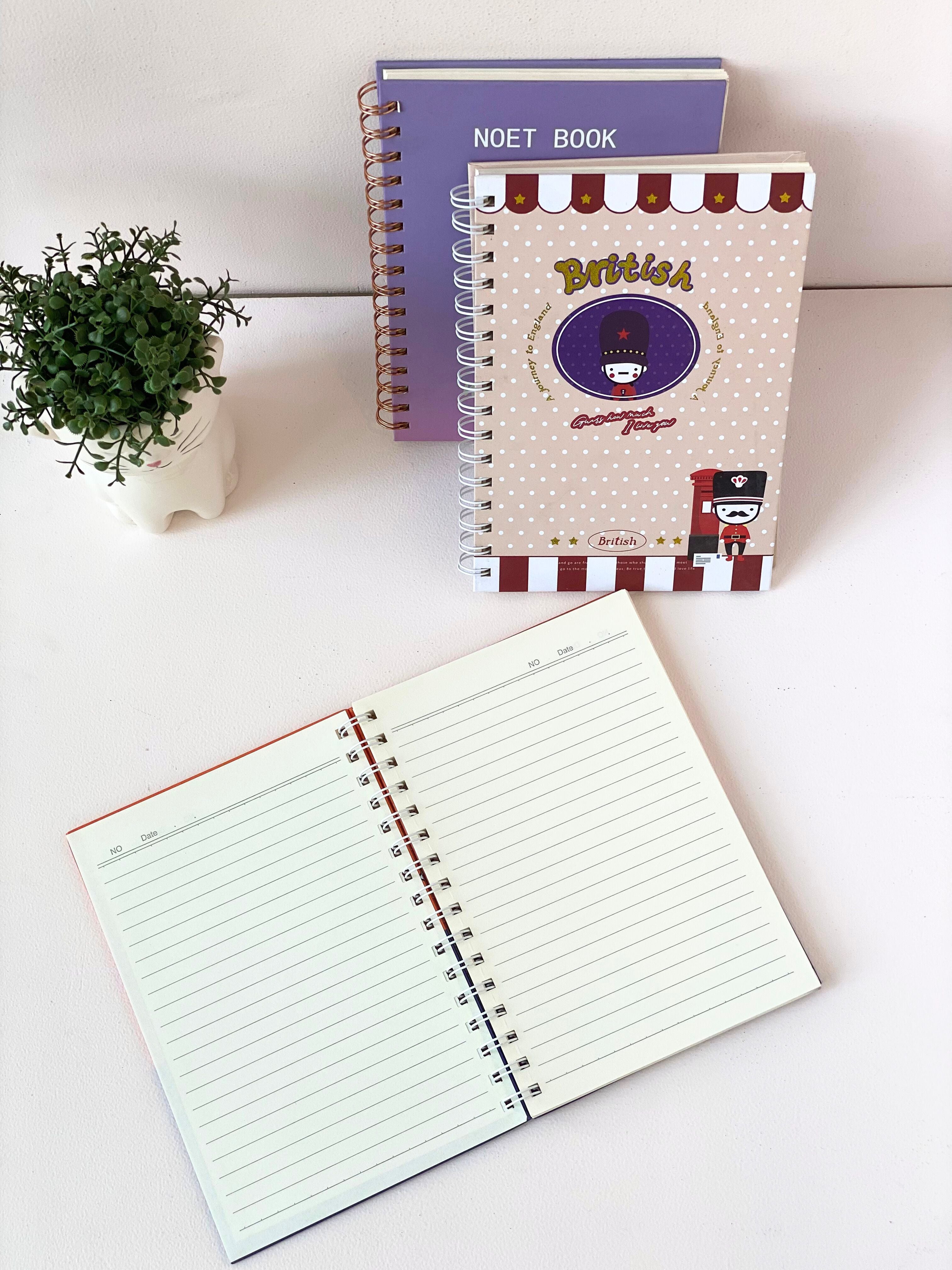Cute Spiral Notebook for Kids & Teens – Fun Cartoon Cover Designs | Lined A5 Journals
