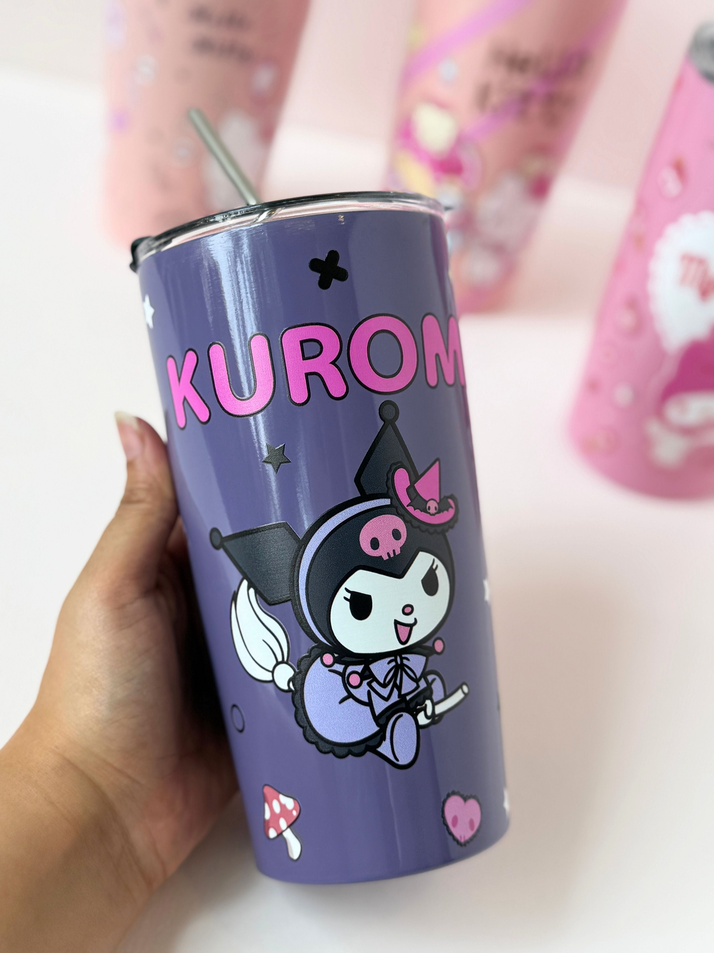 Kawaii Character Tumbler with Straw – Kuromi, My Melody, Hello Kitty (500ml Stainless Steel)