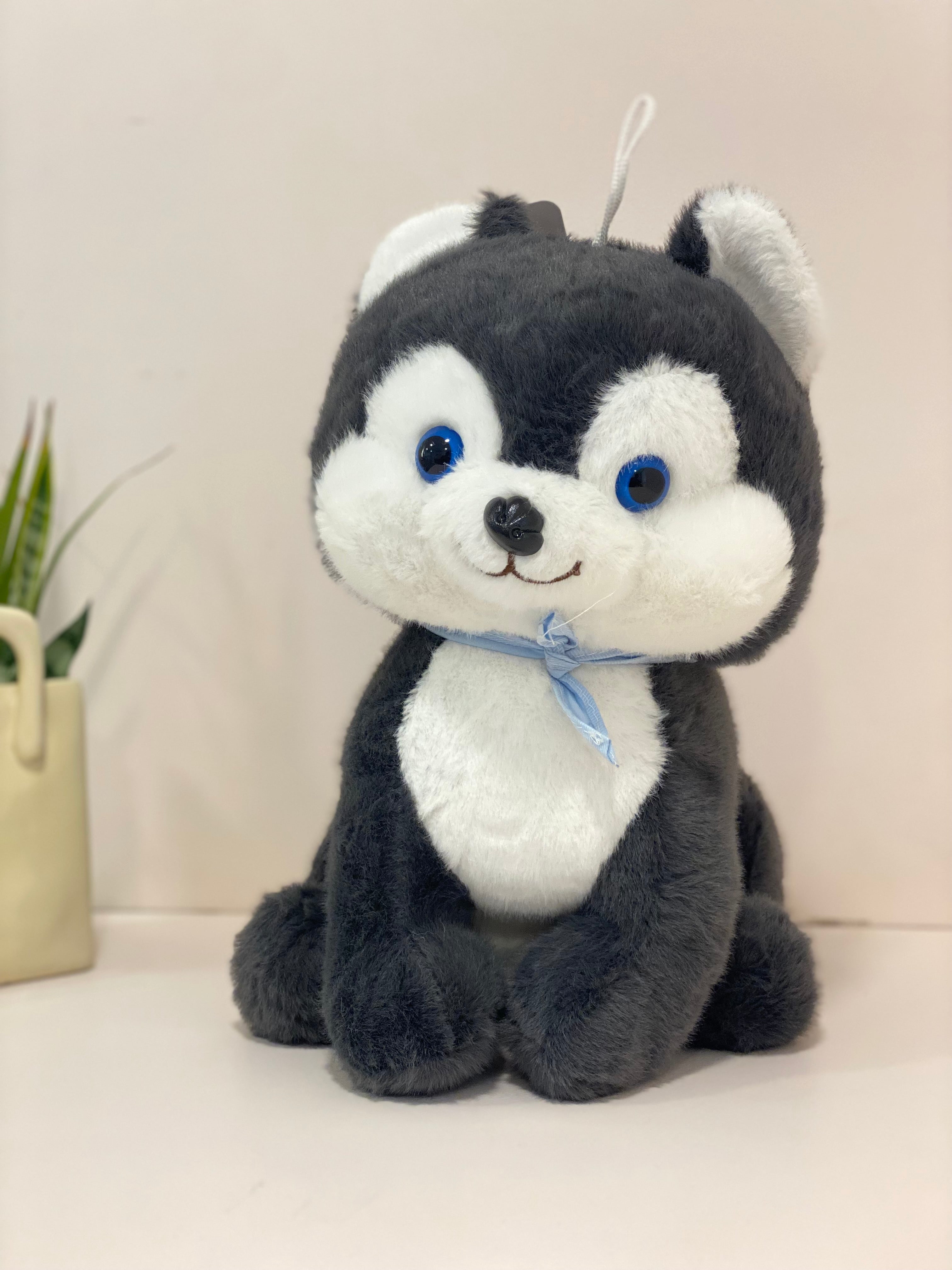 Husky Dog Soft Toy – Cute Plush Husky Puppy Teddy for Kids & Gifting