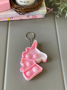 Unicorn Pop It Keychain