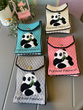 Load image into Gallery viewer, Panda Jute Mini Sling Bag
