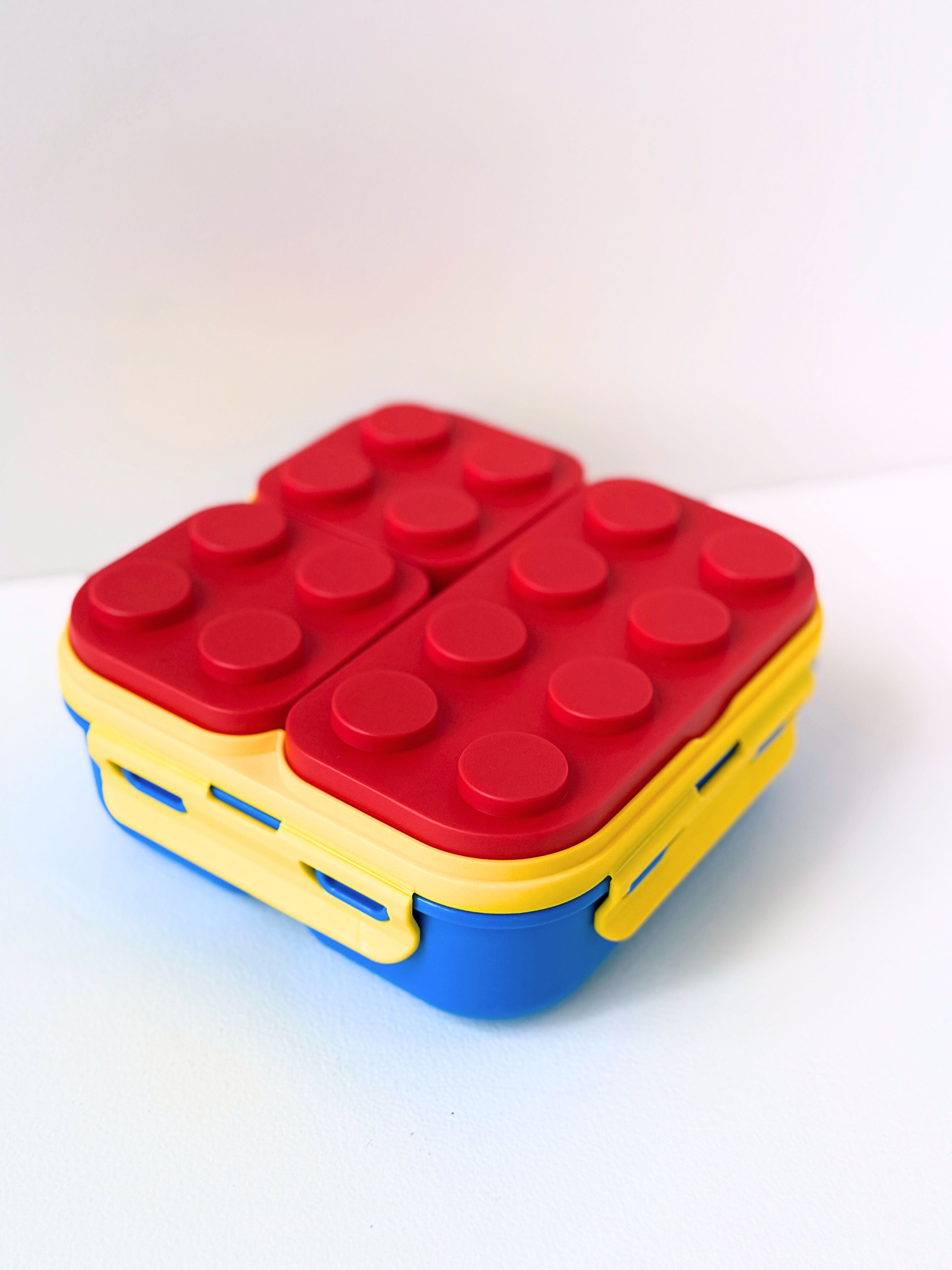 Stack Lego Boxes Stack & Snack Lego Inspired Lunch Box - 3 Compartments – PropFactory