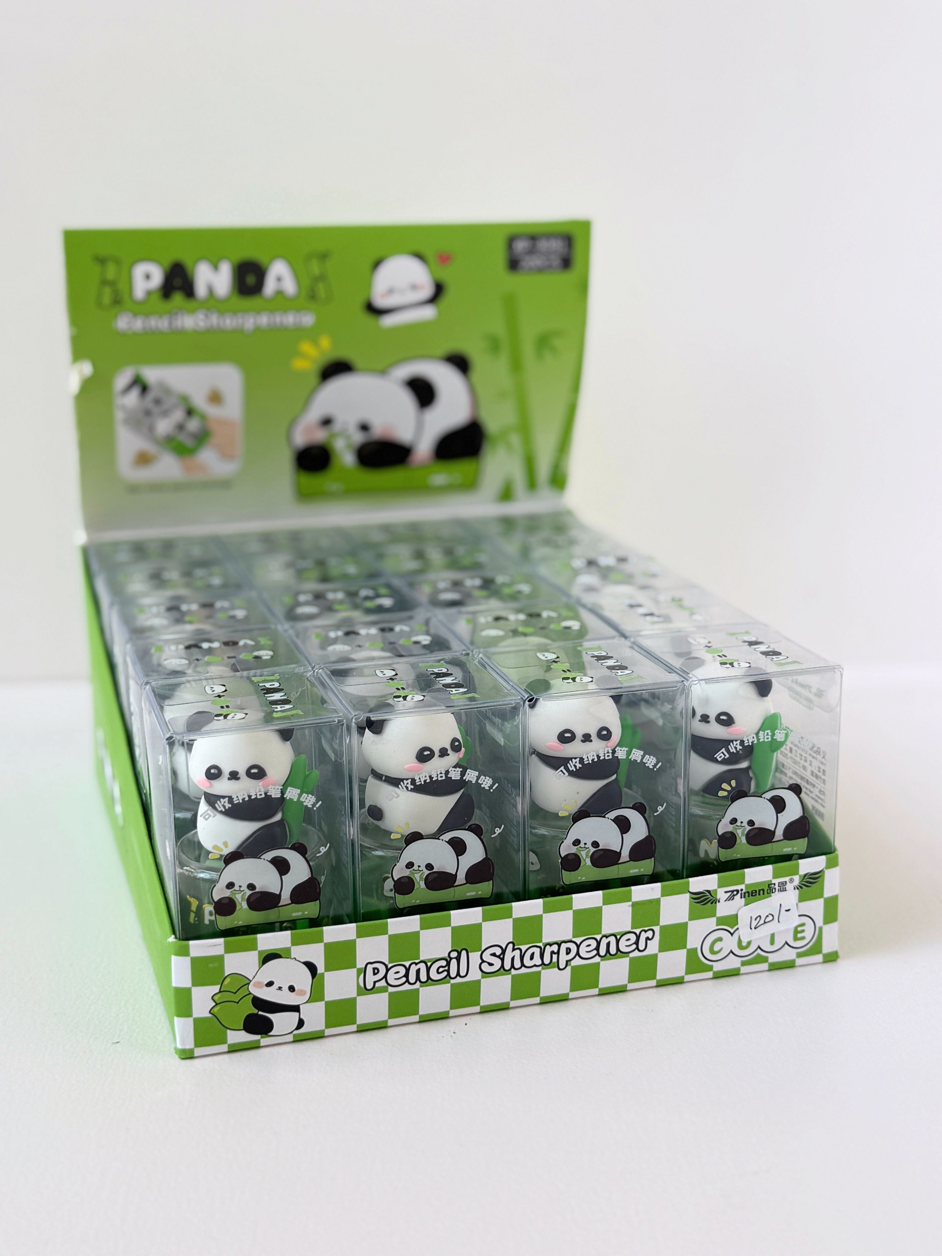 Adorable Panda Double-Hole Pencil Sharpener
