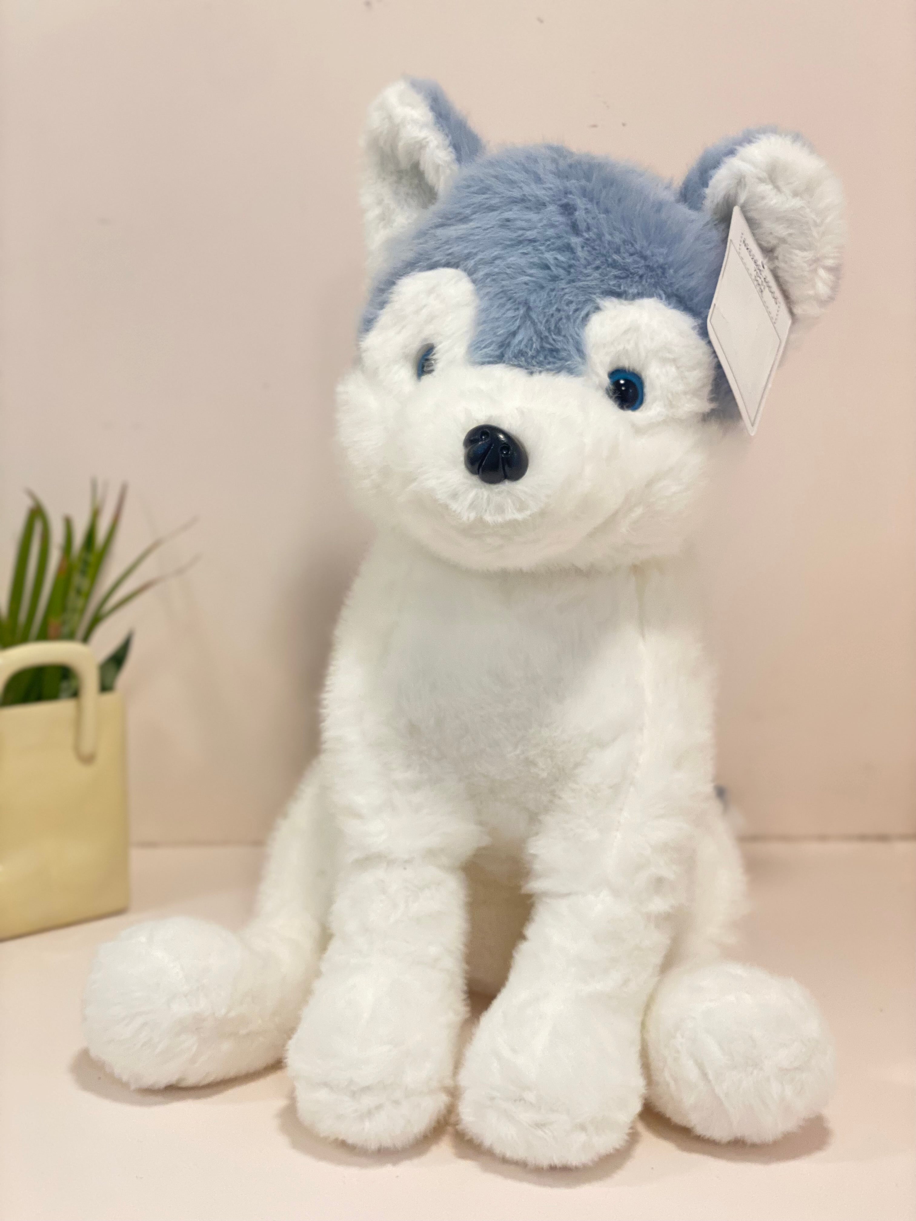 Standing Husky Dog Soft Toy – Cute Plush Puppy Teddy for Kids & Home Décor