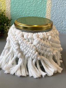 Macrame Set Of 2 Jars