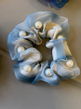 Load image into Gallery viewer, Pearl Organza Scrunchie
