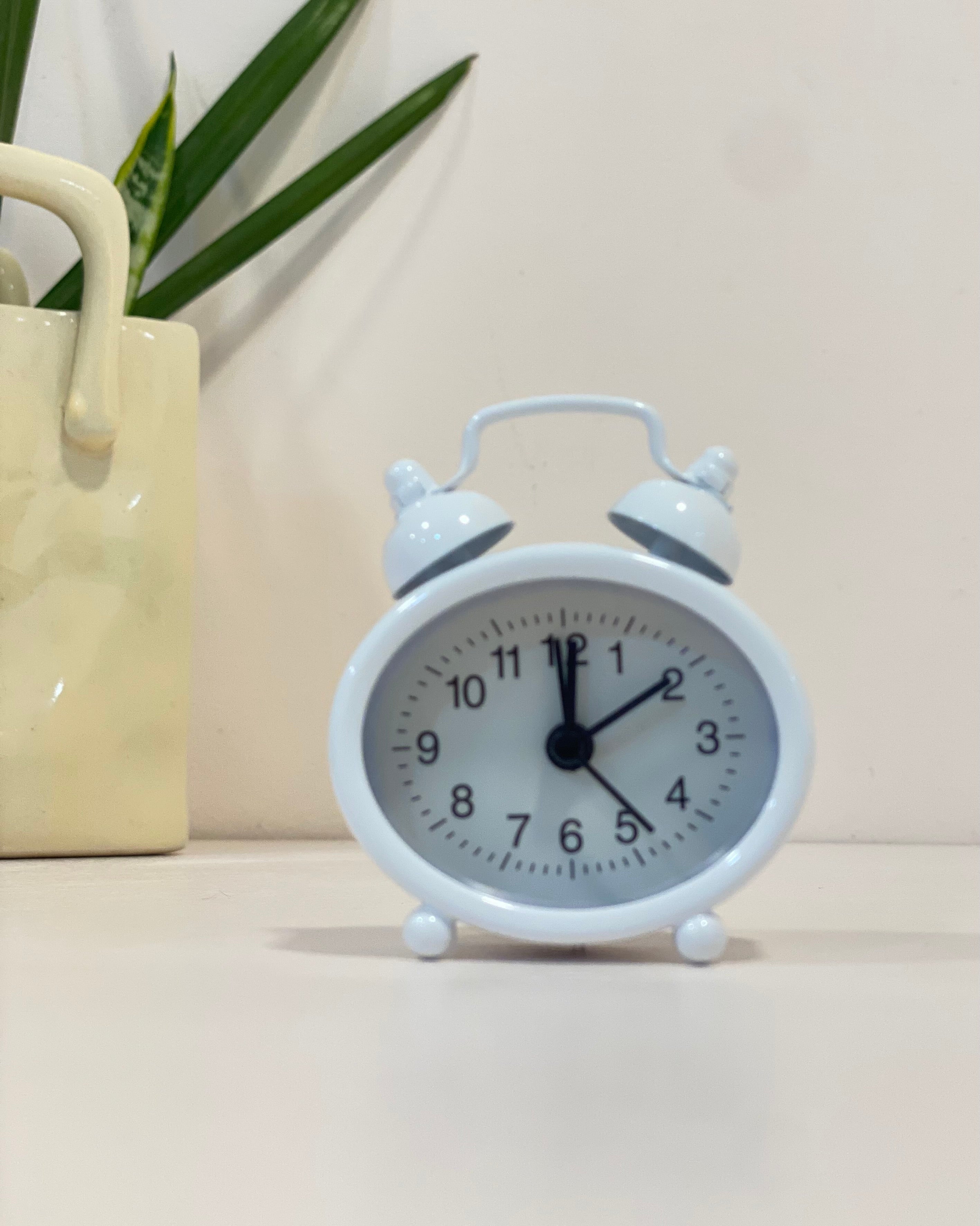 Mini Retro Twin Bell Alarm Clocks – Cute & Colourful Desk Decor
