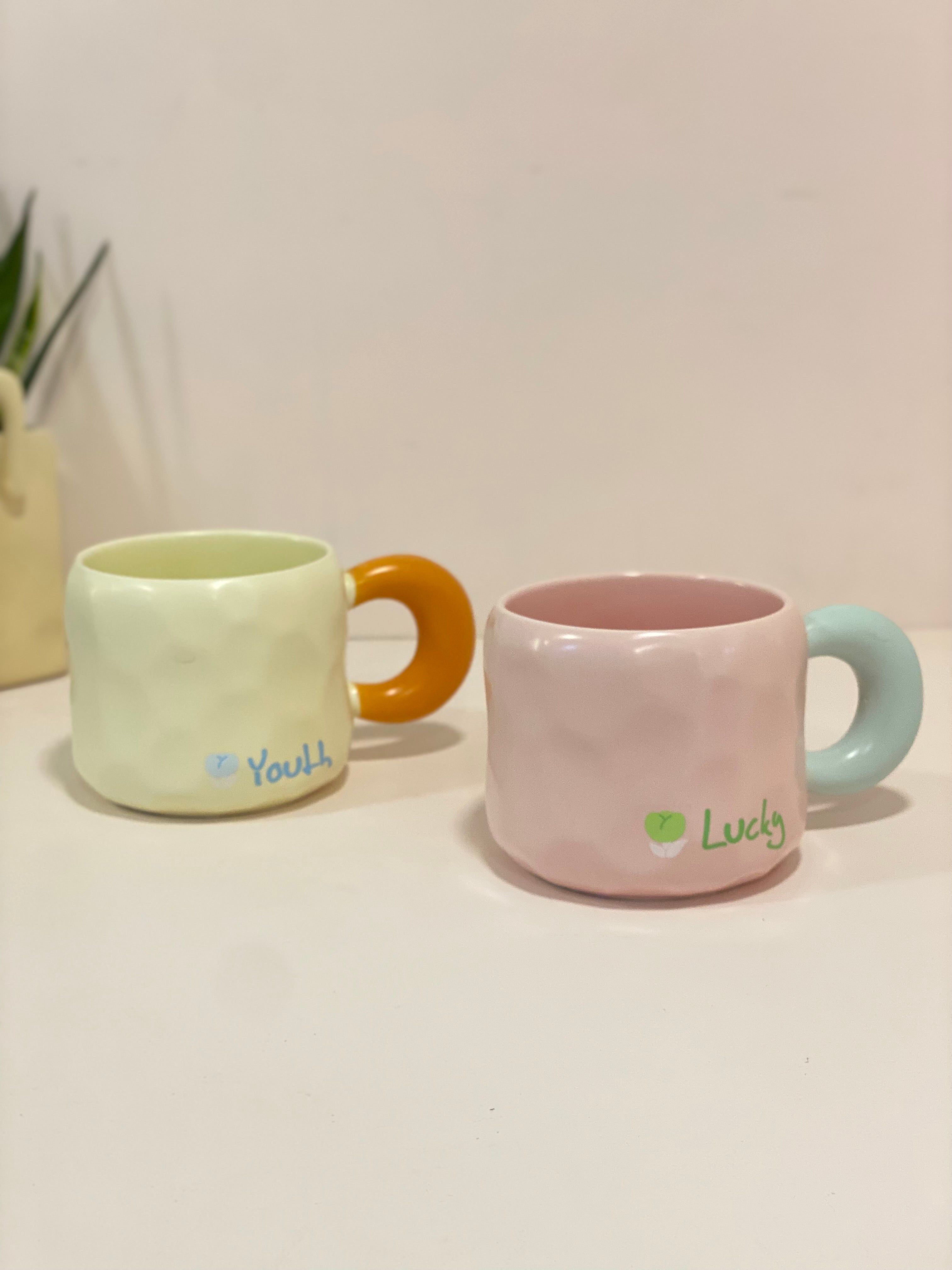 Lucky & Youth Mug – Playful Color Pop Cup with Character