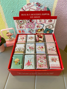 Floral Collectables Tin Boxes - Assorted