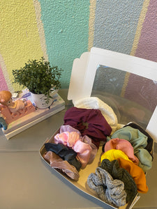 Colourful Hair Scrunchies Box Hamper