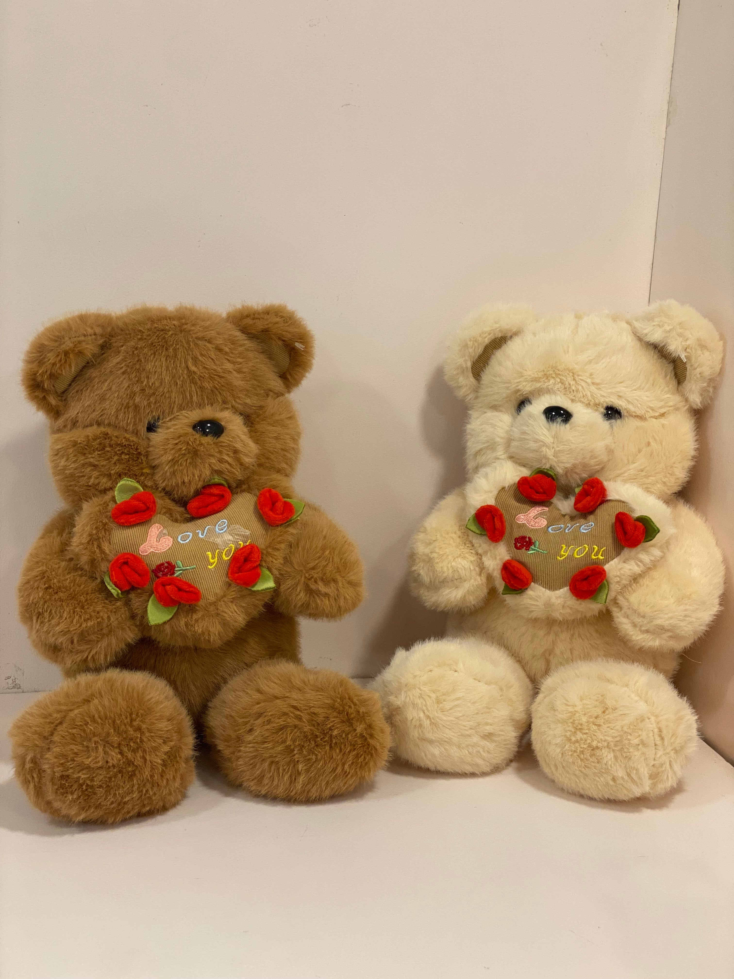 Soft Love Heart Teddy Bear Plush – Cuddly Stuffed Toy for Gifting & Home Décor