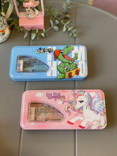 Load image into Gallery viewer, Dino And Unicorn Pencil Box
